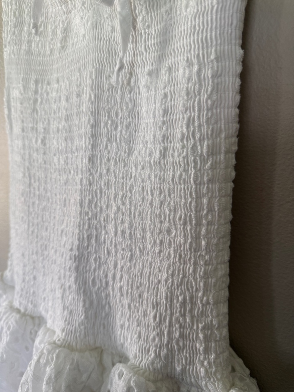 iris White Strapless Eyelet Ruffle Sundress - Picture 5 of 8